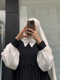 Aurelia Collar Abaya With Stoller