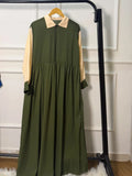 Aurelia Collar Abaya With Stoller