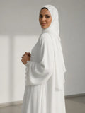 Ayra Grace White Abaya