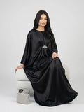 Black Emerald Pure Silk Kaftan Gown