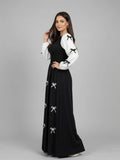 Black Ribbon Bow Charm Maxi Dress
