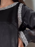 Black Ziya Pure Silk 3 Piece Suit