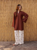 Hania Aamir Brown Heart Printed Co-Ord Set