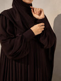 Chocolate Brown Abaya with Stoller