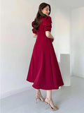 Elena Balloon Maxi Dress