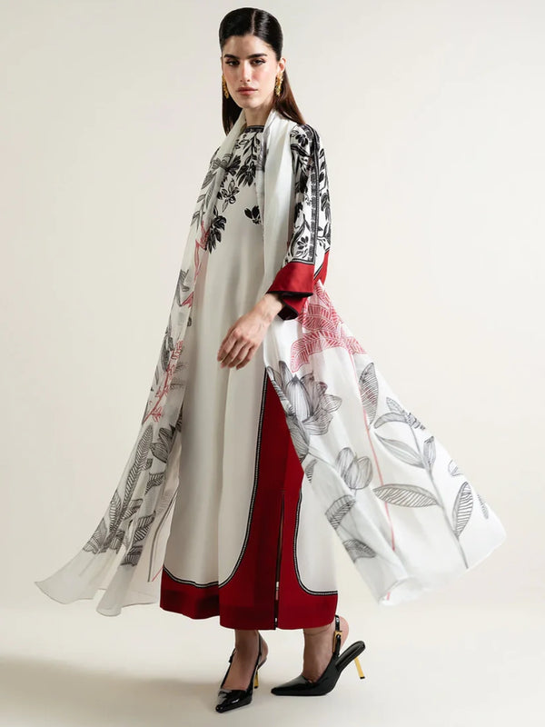 Laal Ishq Shamoze Silk Kaftan