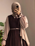 Noir Grace Abaya with Stoller