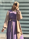 Noir Grace Abaya with Stoller