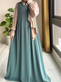 Noir Grace Abaya with Stoller