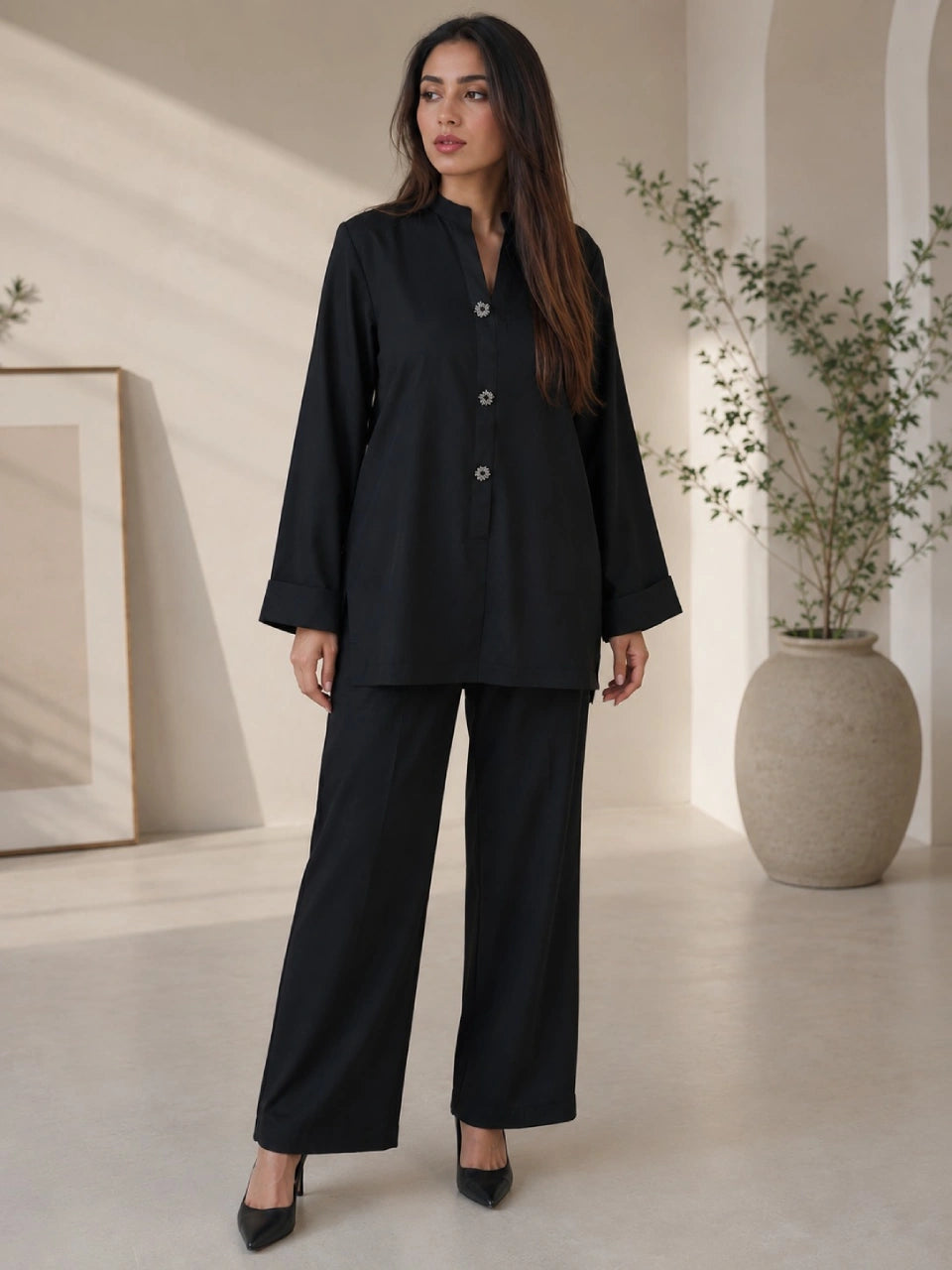 Obsidian Black Co-Ord Set