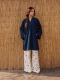 Hania Aamir Teal Heart Printed Co-Ord Set