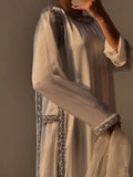 White Ziya Pure Silk 3 Piece Suit
