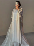 White Ziya Pure Silk 3 Piece Suit