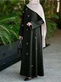 White Bow Embroidered Abaya