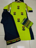 Zest Tribal With Organza Dupatta 3 Piece